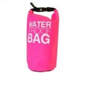 NEW! NuPouch Heavy Duty Vinyl 20Liter Pink Waterproof Bag Gym Kayaking Boating,